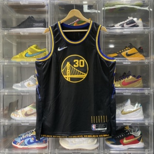 【堂堂】nike nba 金州勇士 75周年城市版 库里sw球衣 db4027-010