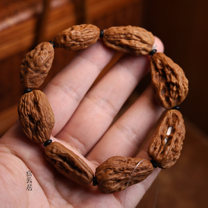 宿云居 文玩核桃异形原籽天然异形小尺寸手串手链麻核桃手串手链