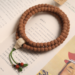 宿云居 龙鳞纹小金刚菩提子 108颗文玩佛头手串手链藏式佛珠文玩