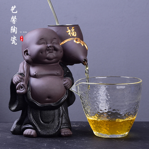 紫砂懒人茶漏