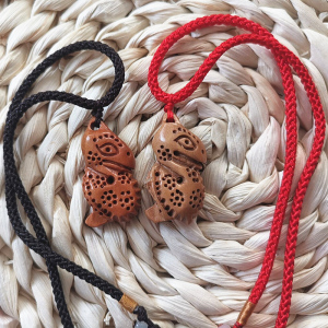 桃木雕刻蛇项链吊坠钥匙扣木质蛇形挂件随身属相实木工艺品