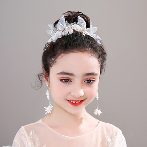 儿童头花女童发饰公主头饰小学生花朵仙气舞蹈演唱会演出合唱饰品