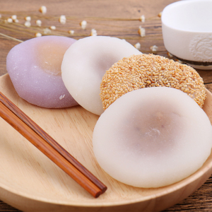 绿豆爽好吃不上火福建特产糯米糍粑糕点心蒸麻薯糬干吃汤圆甜食品