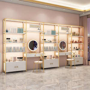 展示柜美容院服装店包包鞋子货架护肤品直播展柜带灯凤凰与天使