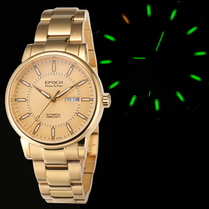 epoch艾保克夜光手表全自动机械男表 氚气自发光h3防水镂空腕表