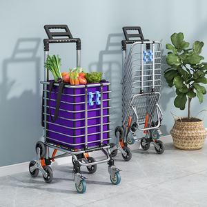 便携购物车小推车拉货老人买菜小拉车拖车网红折叠便携爬楼手拉车