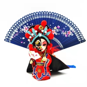 非遗唐人坊q版绢人娃娃川剧变脸人偶中国特色工艺品摆件节日礼品