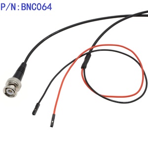 BNC064示波器信号源50欧Q9 BNC公转杜邦端子头转接线RG174同轴线