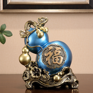 葫芦摆件镇宅招财辟邪客厅家居饰品创意结婚礼物电视柜酒柜办公桌