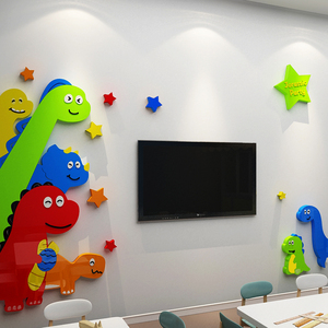 幼儿园电视背景墙装饰环创主题文化背景环境布置材料成品贴纸自粘