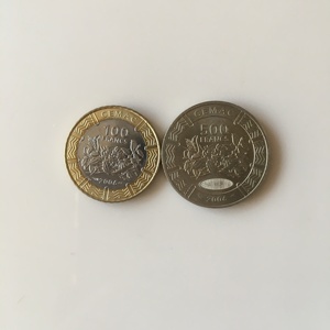 中非法郎硬币图片图片