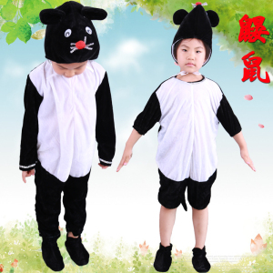 儿童鼹鼠舞蹈服装 幼儿园卡通动物造型演出服饰 小老鼠舞台表演服