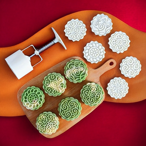 月饼模具家用食品级印具制作手压式烘焙压花绿豆糕卡通爱心磨具