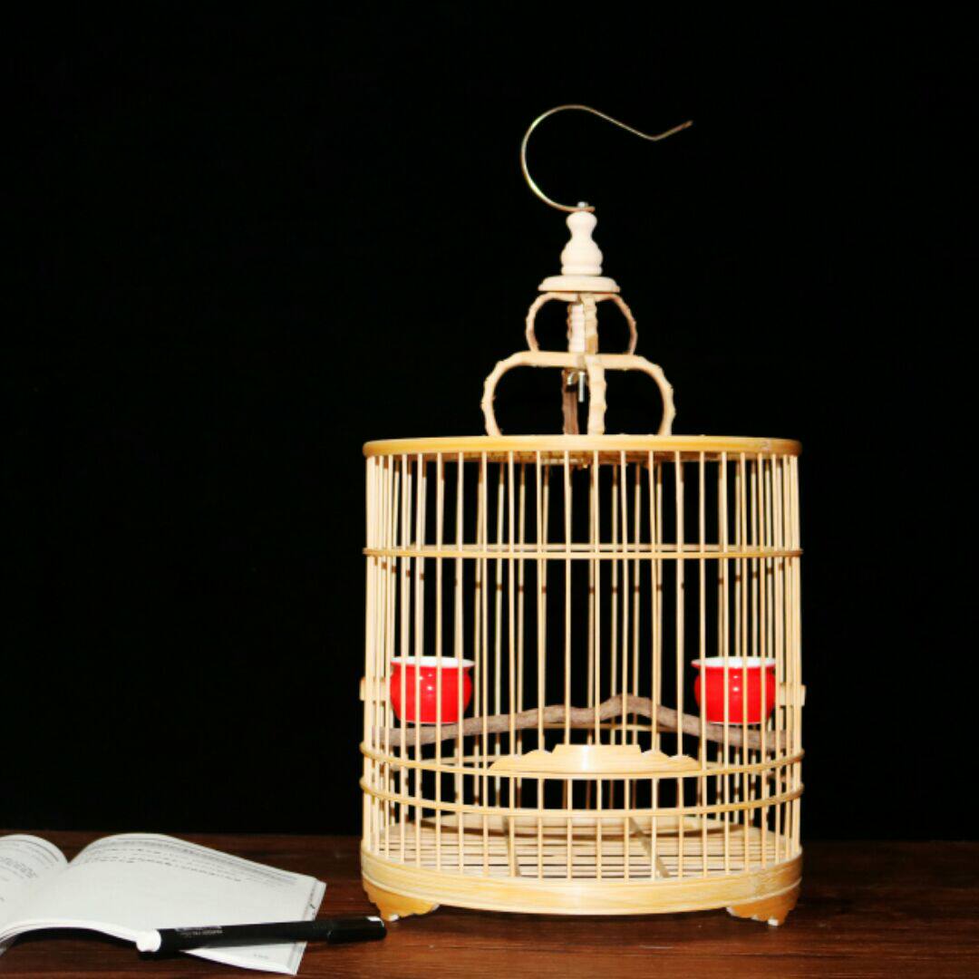 包邮紫竹鸟笼竹制鸟笼秀眼养鸟方笼打踏拍风车翻转笼竹制捕鱼笼