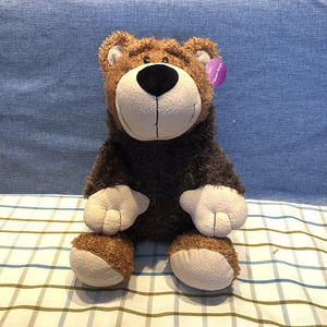 包邮nici可爱开心熊毛绒玩具带帽泰迪熊公仔玩偶布娃娃送女友