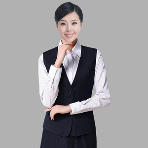 新款中国银行中行女式背心马甲西装马夹褂子职业装女士中行行服