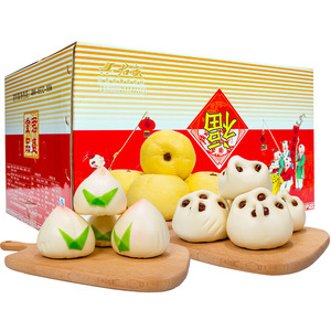 2022君盛春节传统面点纯手工花样馒头礼盒山东面食10斤礼品装
