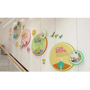 幼儿园墙面装饰主题材料环境布置展板公告栏班级教室文化创意楼梯