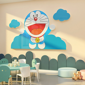 chang阿雨淘宝哆啦a梦机器猫墙贴画纸幼儿园教室墙面装饰布置儿童