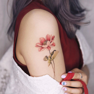 纹身图案女手臂个性