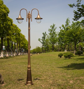 欧式双头庭院灯户外灯高杆灯公园草坪灯花园小区路灯防水景观灯