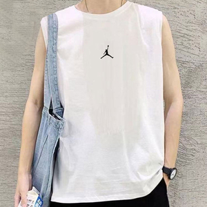 Jordan无袖背心男2024夏季新款AJ篮球运动服耐克训练服T恤DM1828