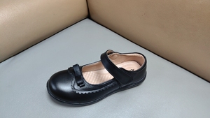 瑞升正品学生黑色皮鞋女中童真皮黑色皮鞋上学黑色皮鞋21153