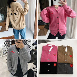 川久保玲开衫男女款 play针织cdg毛衣情侣外套cindyyoung旗舰店358