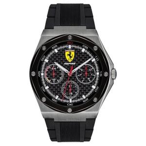 ferrari/法拉利男手表石英不锈钢礼物运动赛车黑色腕表10189139