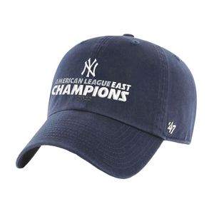 MLB纽约洋基队棒球帽2022美联东区冠军Clean Up可调节帽子100%棉