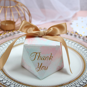 钻石糖盒 结婚喜糖盒子袋子小清新婚礼婚庆糖果包装 盒伴手礼盒