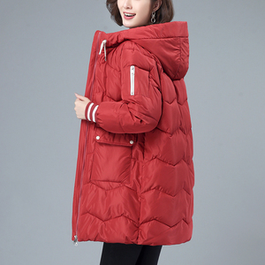 羽绒棉服女中长款冬装2021年新款宽松韩版加厚保暖休闲棉衣棉袄潮