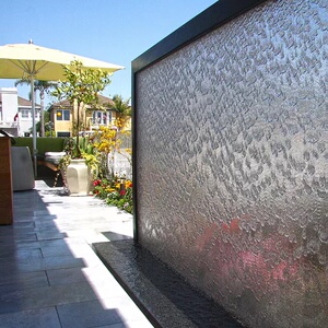 玻璃隔断屏风流水