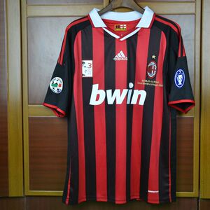 0910ac米兰因扎吉长袖卡卡小罗贝克汉姆马尔蒂尼退役经典复古球衣