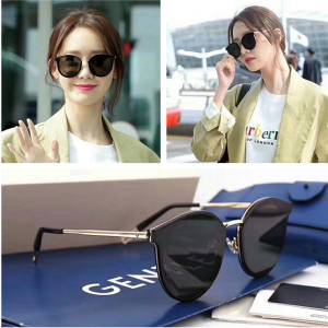 2018新款gm太阳眼镜 flatba系列林允儿明星款男女复古圆框墨镜潮