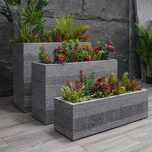 定制简约创意户外花箱商场美陈大号花坛花池长方形花槽52人付款300