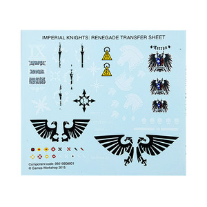 战锤 40k 混沌骑士 泰坦 水贴 knight despoiler