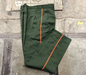 老式库存87式橄榄绿毛料冬裤马裤呢加厚裤子长裤冬季中老年裤