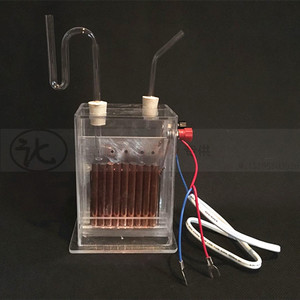 立式隔膜电解槽j2605电解饱和食盐水化学仪器制氢气装置教学仪器