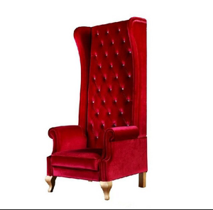 欧式沙发小户型新古典高靠背老虎椅布艺单人沙发美式时尚影楼沙发
