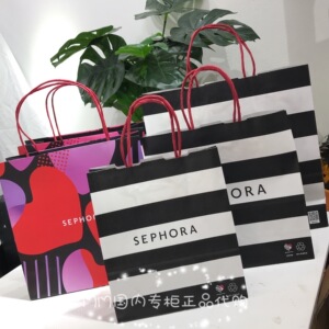 peilei_007淘宝丝芙兰纸袋子 专柜购物袋 礼品袋 包装袋 手提袋