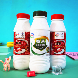 伊利风味发酵乳450g*5瓶8瓶红枣味酸奶瓶装益消酸牛奶 伊利酸奶
