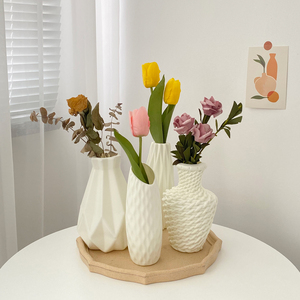 塑料防摔水培花瓶摆件客厅插花花器创意简约干花瓶子居家装饰品