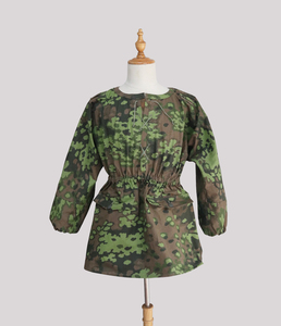 羽亭推荐德国橡树叶边缘模糊悬铃木豌豆迷彩罩衣制服装备棕树现货