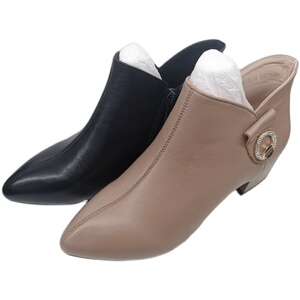 亨达女鞋秋冬新款女靴专柜正品单靴时尚真皮女短靴1820c745