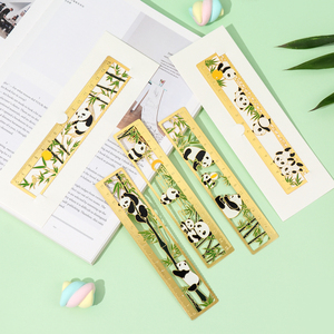 可爱熊猫金属直尺书签信封套装文具中国成都基地文创纪念品礼物