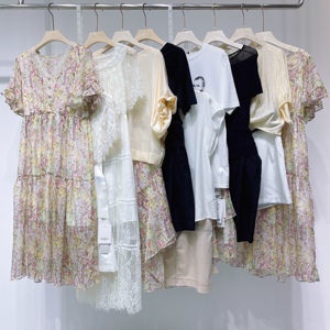 22夏当季新款青葵品牌女装折扣服装库存尾货p发三标齐全撤柜正品