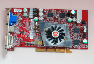 全新ati radeon 9800 pro 128m agp8x 世嘉街机显卡