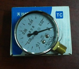 YZ-60 -0.1-0Mpa普通压力表 水压表 真空压力表 上海天川仪表厂