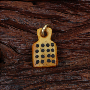 西藏手工灵骨咒点骰子卡子文玩手串卡子挂饰侧挂吉祥筛子